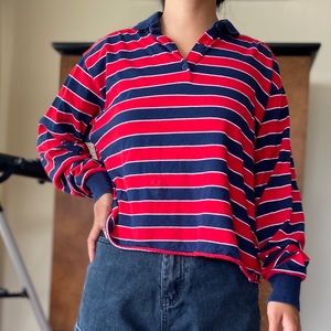 Long sleeve quarter button up